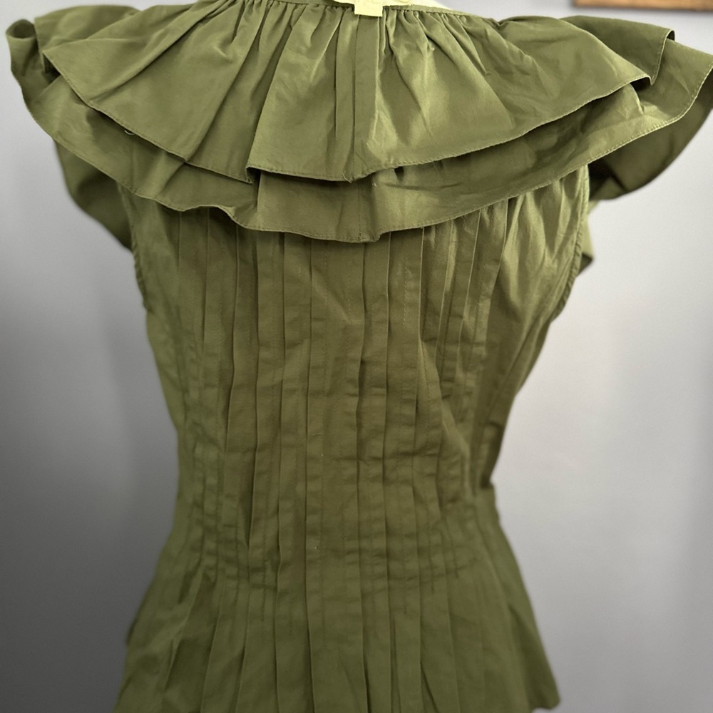 Pintuck Ruffle Blouse - Picture 9 of 9